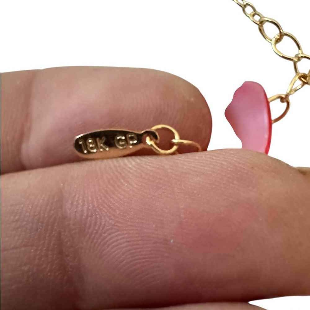 Gold Heart Pendant 18kt Gold Plated Necklace Animal Cheetah Mob Wife - Picture 4 of 6
